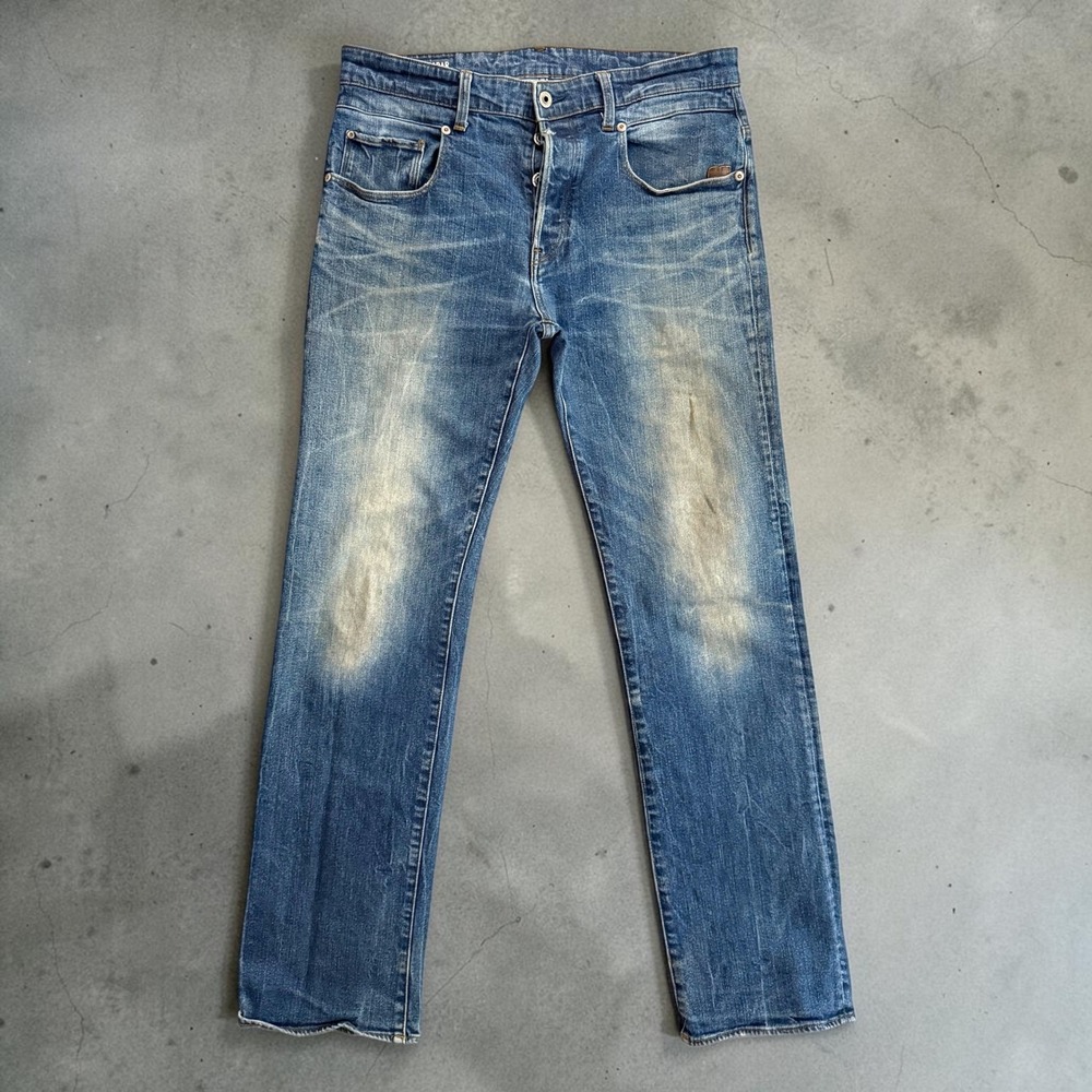 G-Star RAW Radar Loose Jeans Mens 33x34 Faded Blue Denim Patina